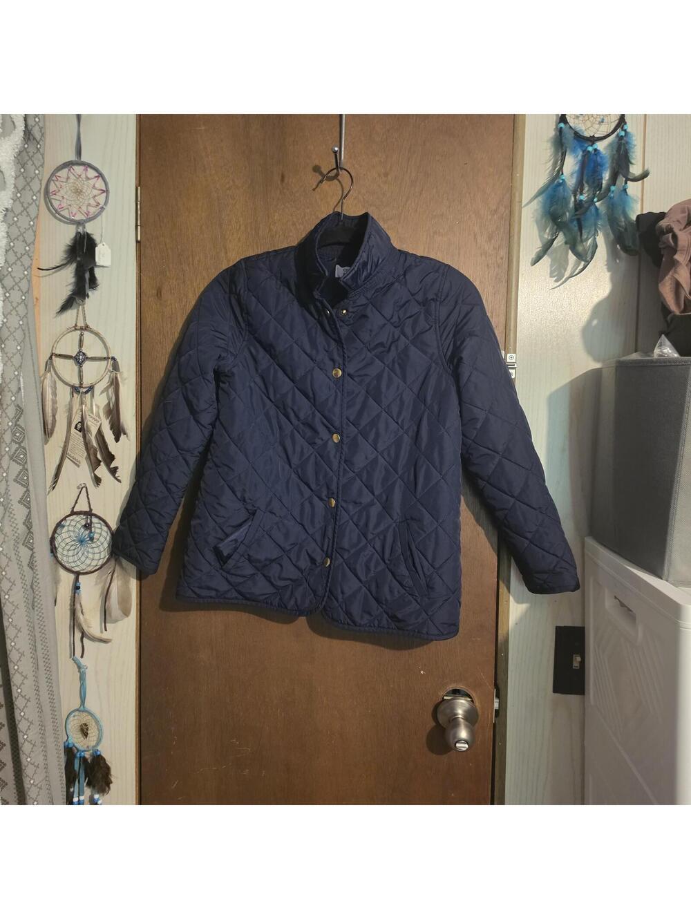 Crown & Ivy Quilted Navy Jacket